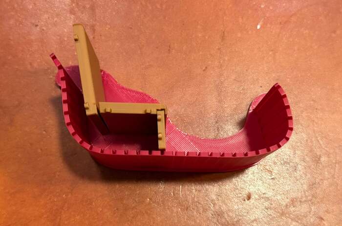 Slot sleigh bottom into the side