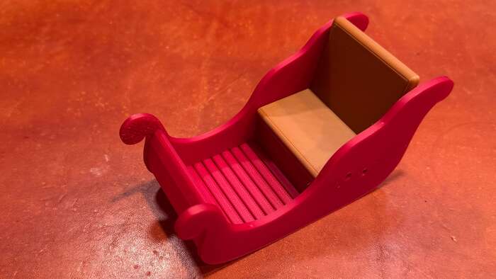 Put other side onto the sleigh