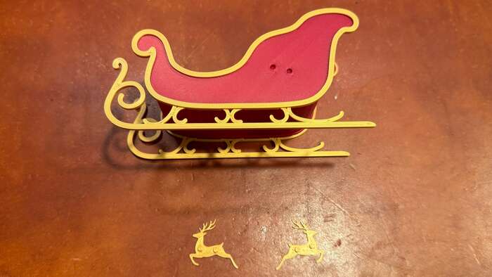 Gather the two reindeer ornaments