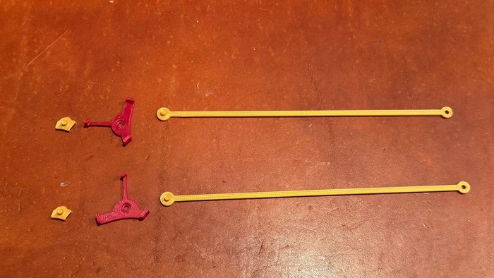 Pieces for the pull bar and collar